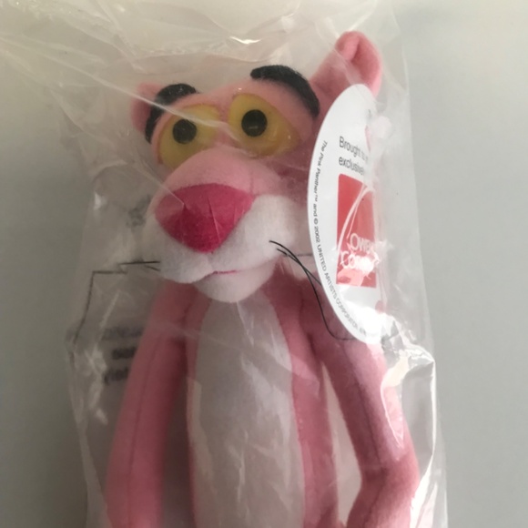 Vintage 2002 Pink Panther Stuffed Toy Owen’s Corning Exclusive NWT - Picture 2 of 5